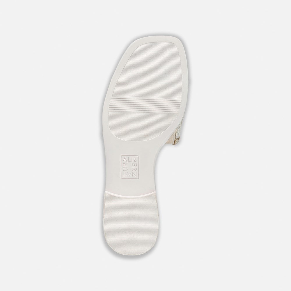 Naturalizer Genevieve Slide Sandal - Coastal Tan Woven Fabric Naturalizer Genevieve Slide Sandal - Coastal Tan Woven Fabric