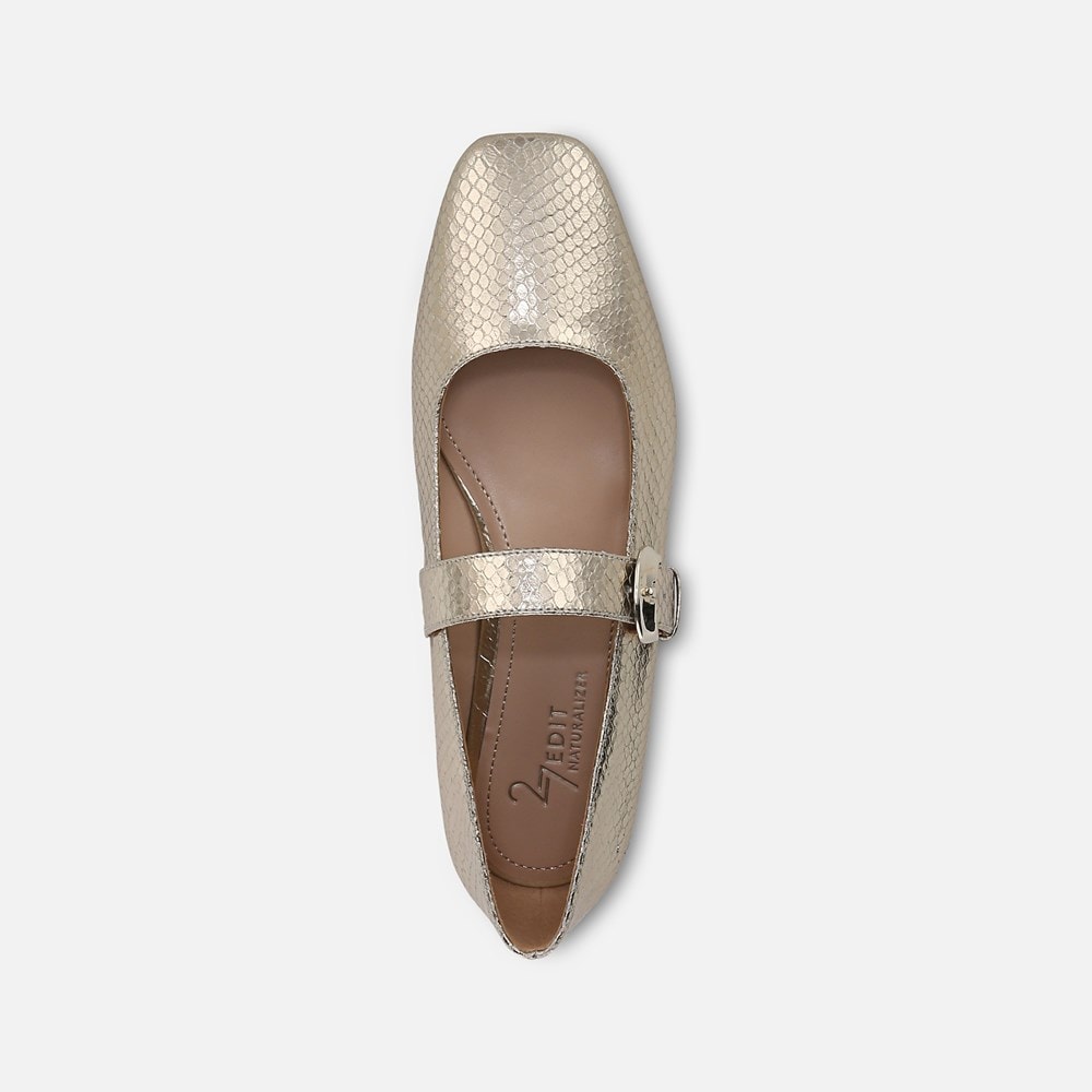 Naturalizer 27 EDIT Carter Mary Jane - Champagne Metallic Snake Print Leather Naturalizer 27 EDIT Carter Mary Jane - Champagne Metallic Snake Print Leather