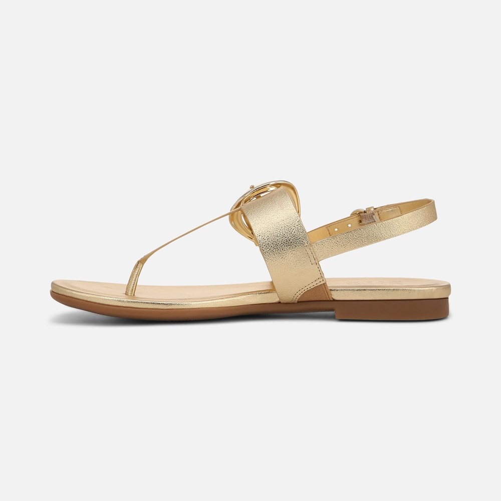 Naturalizer Taylor Sandal - Dark Gold Faux Leather Naturalizer Taylor Sandal - Dark Gold Faux Leather