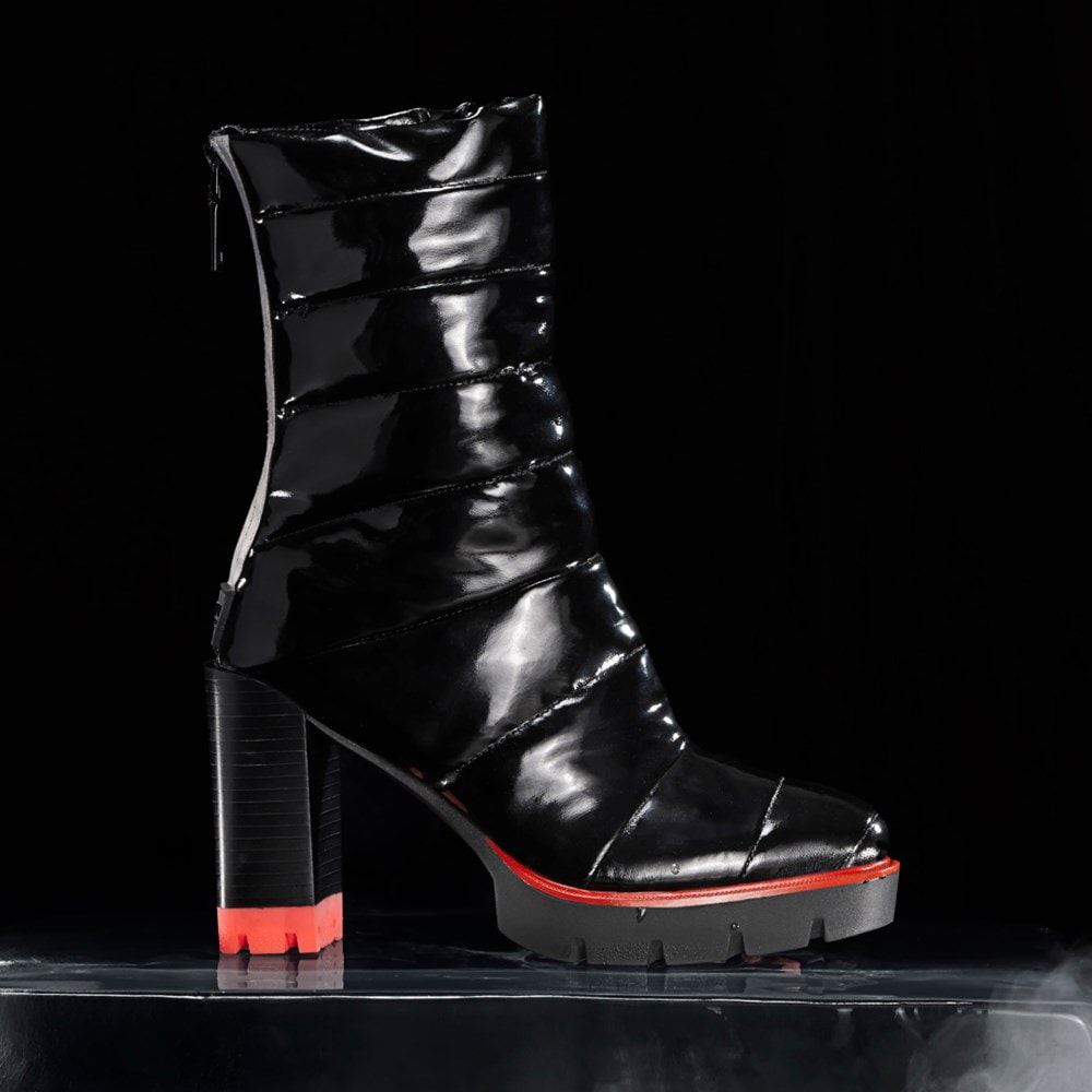 Naturalizer Think Royln Crosswalk Water Repellent Bootie - Black Patent Shine Nylon Naturalizer Think Royln Crosswalk Water Repellent Bootie - Black Patent Shine Nylon