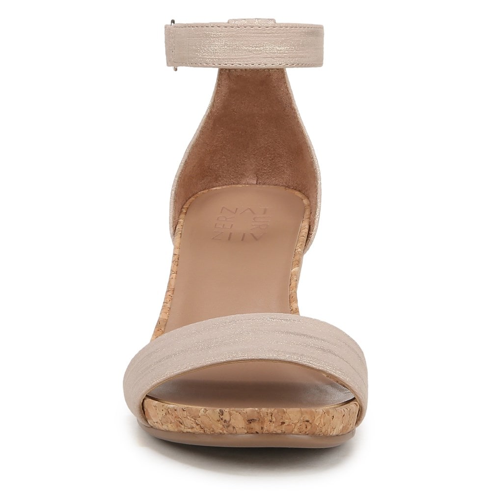 Naturalizer Areda Wedge Sandal - Fawn Beige Faux Leather Naturalizer Areda Wedge Sandal - Fawn Beige Faux Leather