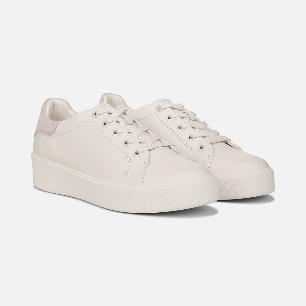 Naturalizer Morrison 2.0 Lace Up Sneaker - Warm White/Rose Leather