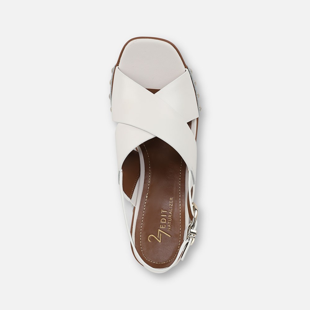 Naturalizer 27 EDIT Kirsten Platform Slingback - Warm White Leather Naturalizer 27 EDIT Kirsten Platform Slingback - Warm White Leather