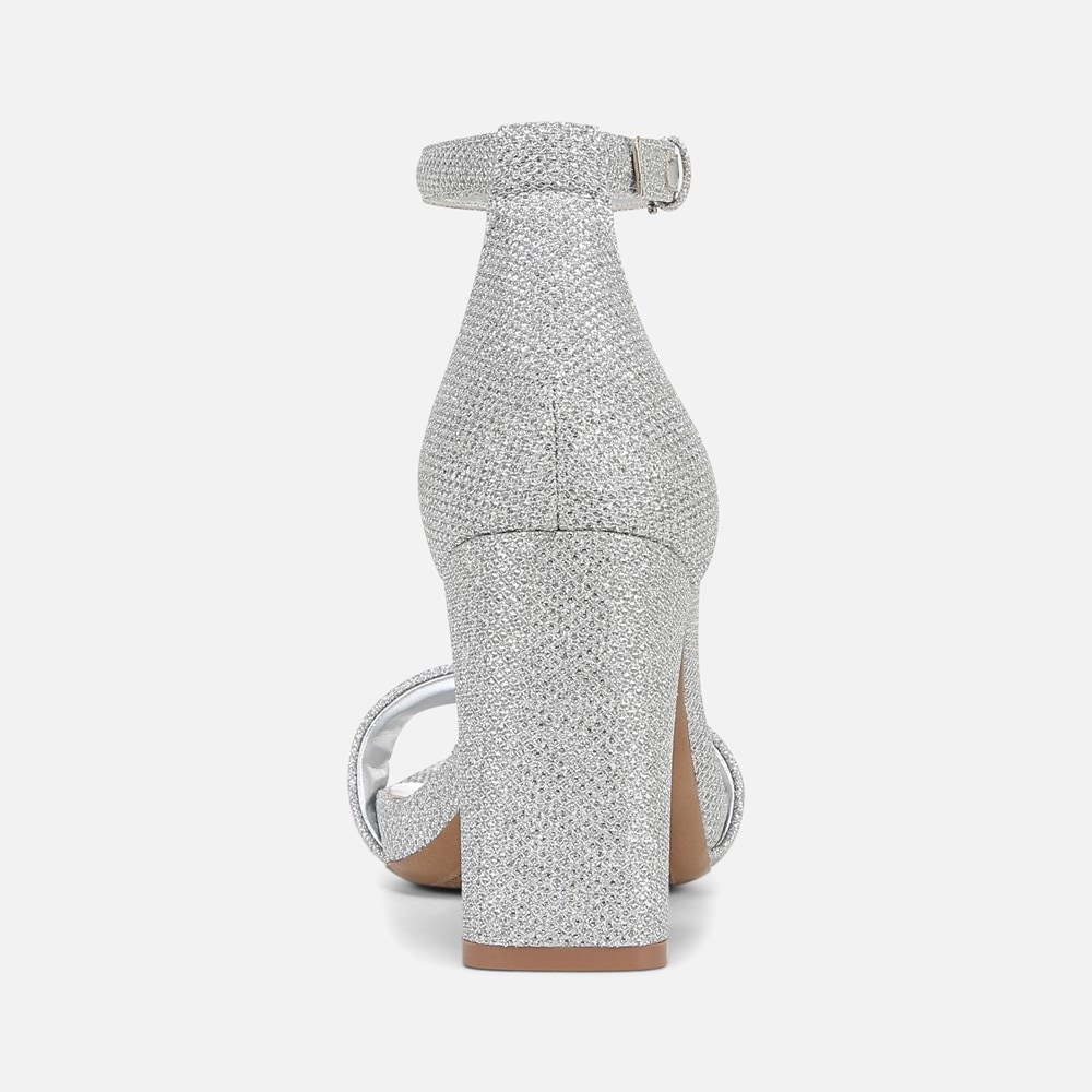 Naturalizer Joy Dress Sandal - Silver Fab Fabric Naturalizer Joy Dress Sandal - Silver Fab Fabric