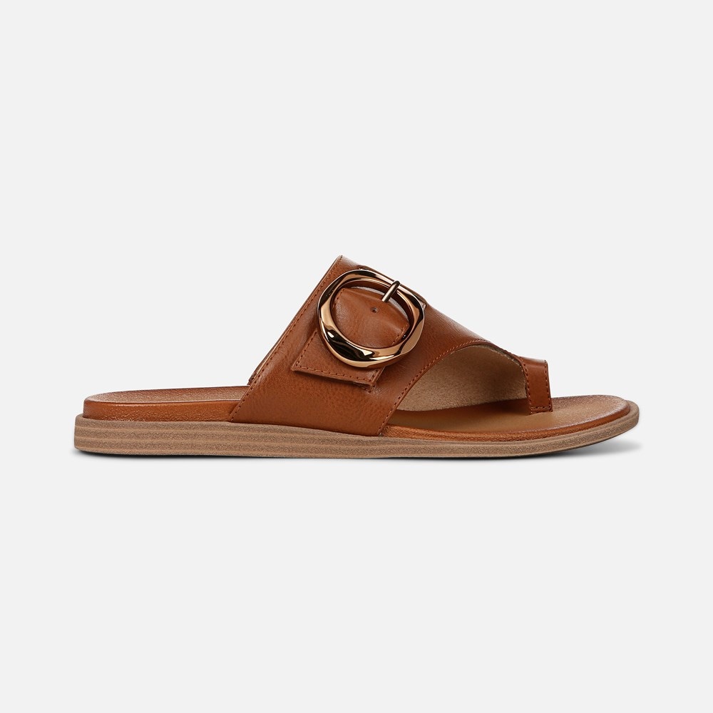 Naturalizer SOUL Joanie Slide Sandal - Mid Brown Faux Leather Naturalizer SOUL Joanie Slide Sandal - Mid Brown Faux Leather
