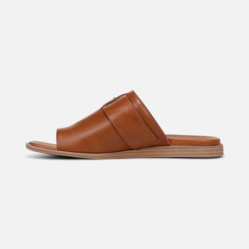 Naturalizer SOUL Joanie Slide Sandal - Mid Brown Faux Leather Naturalizer SOUL Joanie Slide Sandal - Mid Brown Faux Leather