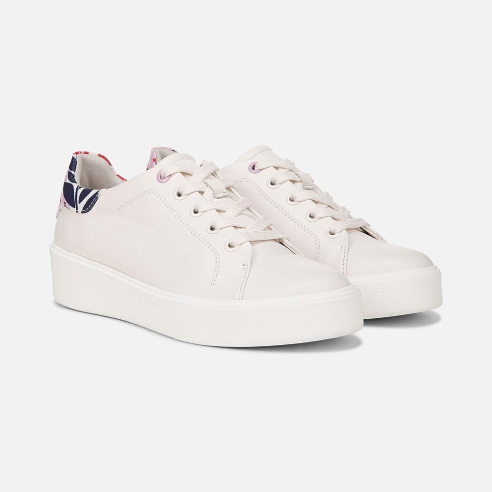 Naturalizer Morrison 2.0 Lace Up Sneaker - White Lilac Leather