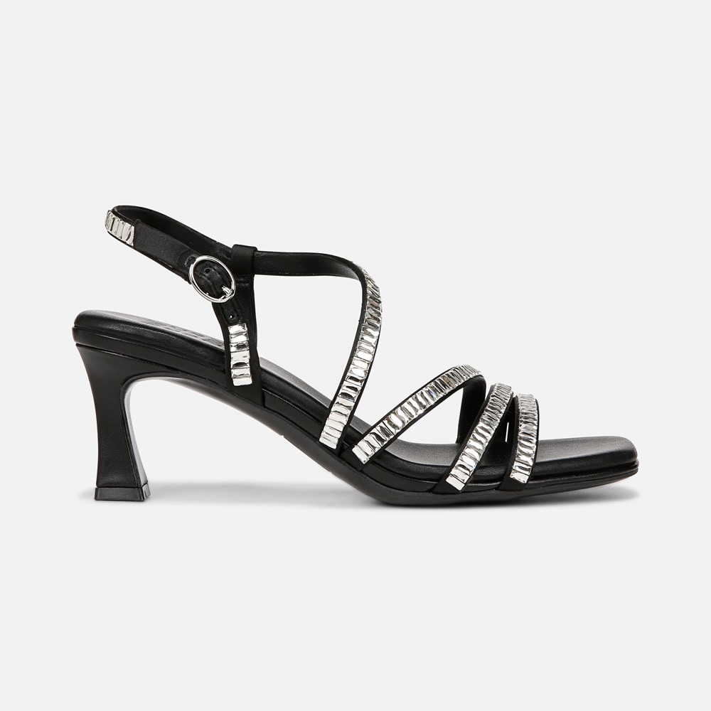 Naturalizer Galaxy 2 Strappy Sandal - Black Satin Naturalizer Galaxy 2 Strappy Sandal - Black Satin
