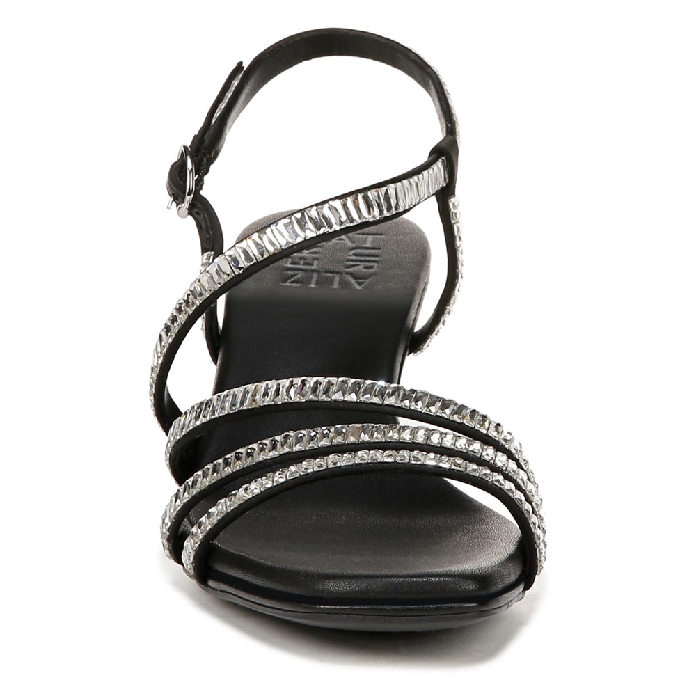 Naturalizer Galaxy 2 Strappy Sandal - Black Satin Naturalizer Galaxy 2 Strappy Sandal - Black Satin