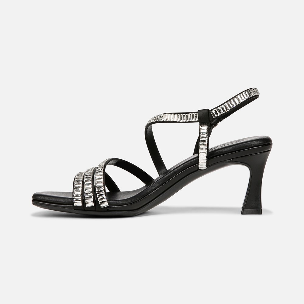 Naturalizer Galaxy 2 Strappy Sandal - Black Satin Naturalizer Galaxy 2 Strappy Sandal - Black Satin