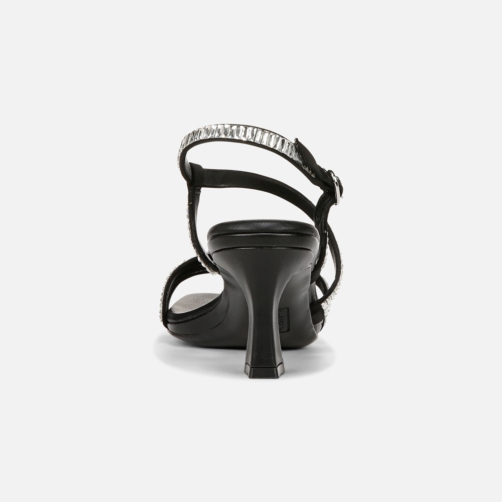 Naturalizer Galaxy 2 Strappy Sandal - Black Satin Naturalizer Galaxy 2 Strappy Sandal - Black Satin