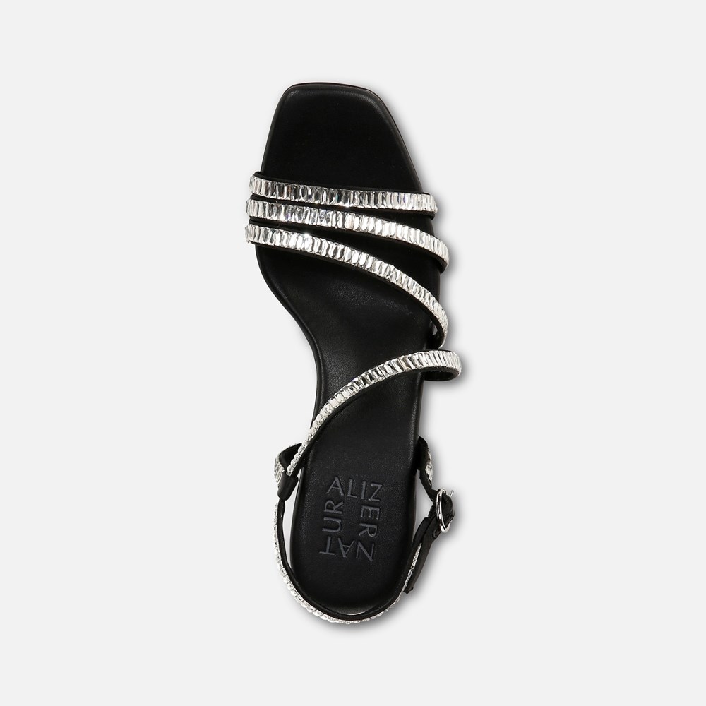 Naturalizer Galaxy 2 Strappy Sandal - Black Satin Naturalizer Galaxy 2 Strappy Sandal - Black Satin
