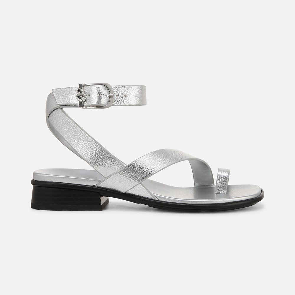 Naturalizer Birch Sandal - Silver Faux Leather Naturalizer Birch Sandal - Silver Faux Leather