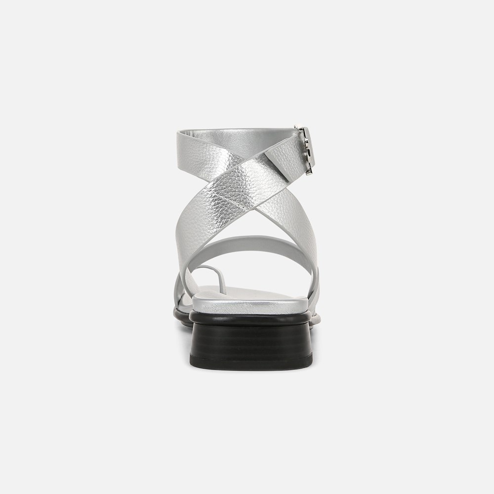 Naturalizer Birch Sandal - Silver Faux Leather Naturalizer Birch Sandal - Silver Faux Leather