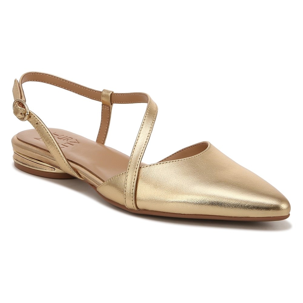 Naturalizer Hawaii Slingback Flat - Dark Gold Leather Naturalizer Hawaii Slingback Flat - Dark Gold Leather