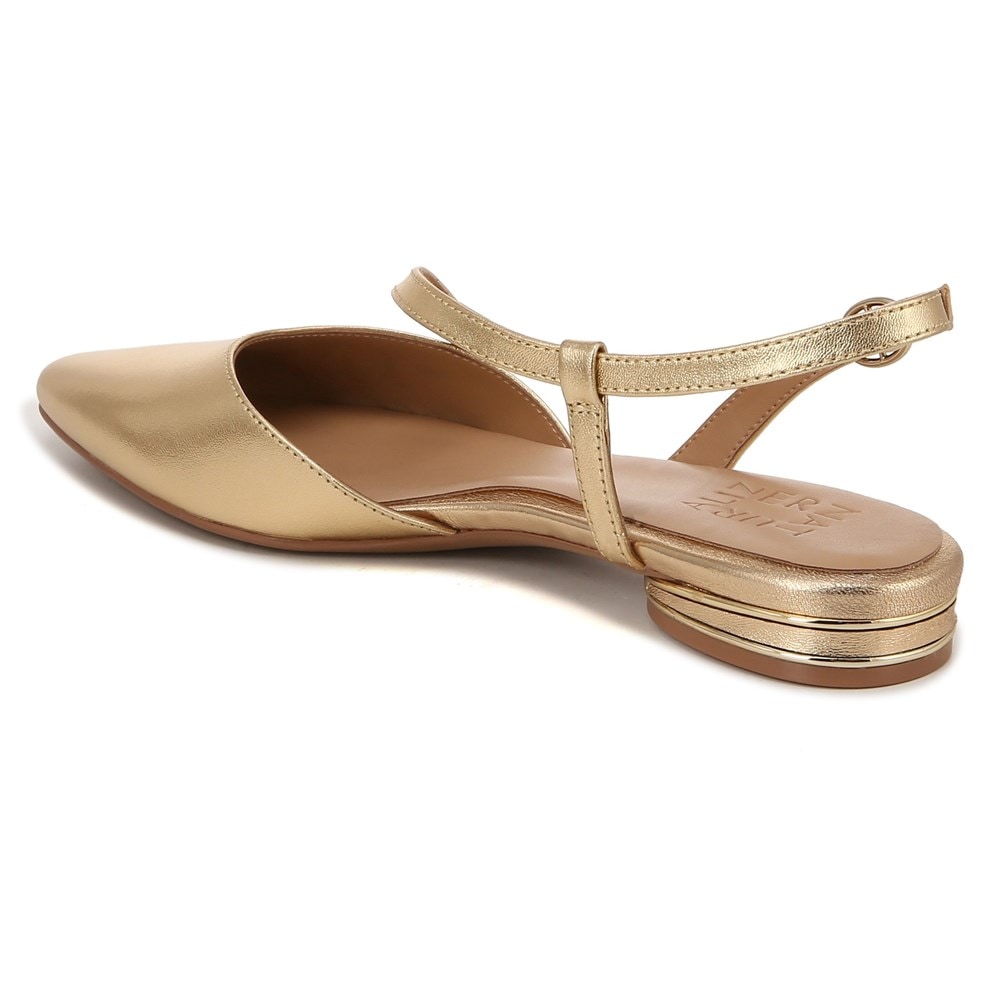 Naturalizer Hawaii Slingback Flat - Dark Gold Leather Naturalizer Hawaii Slingback Flat - Dark Gold Leather