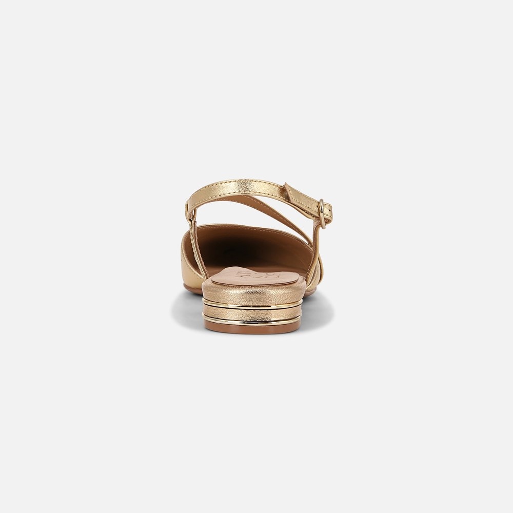 Naturalizer Hawaii Slingback Flat - Dark Gold Leather Naturalizer Hawaii Slingback Flat - Dark Gold Leather