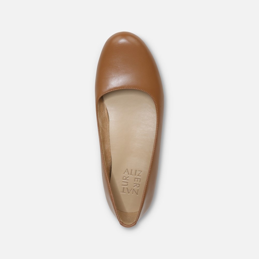 Naturalizer Maxwell Ballet Flat - English Tea Leather Naturalizer Maxwell Ballet Flat - English Tea Leather