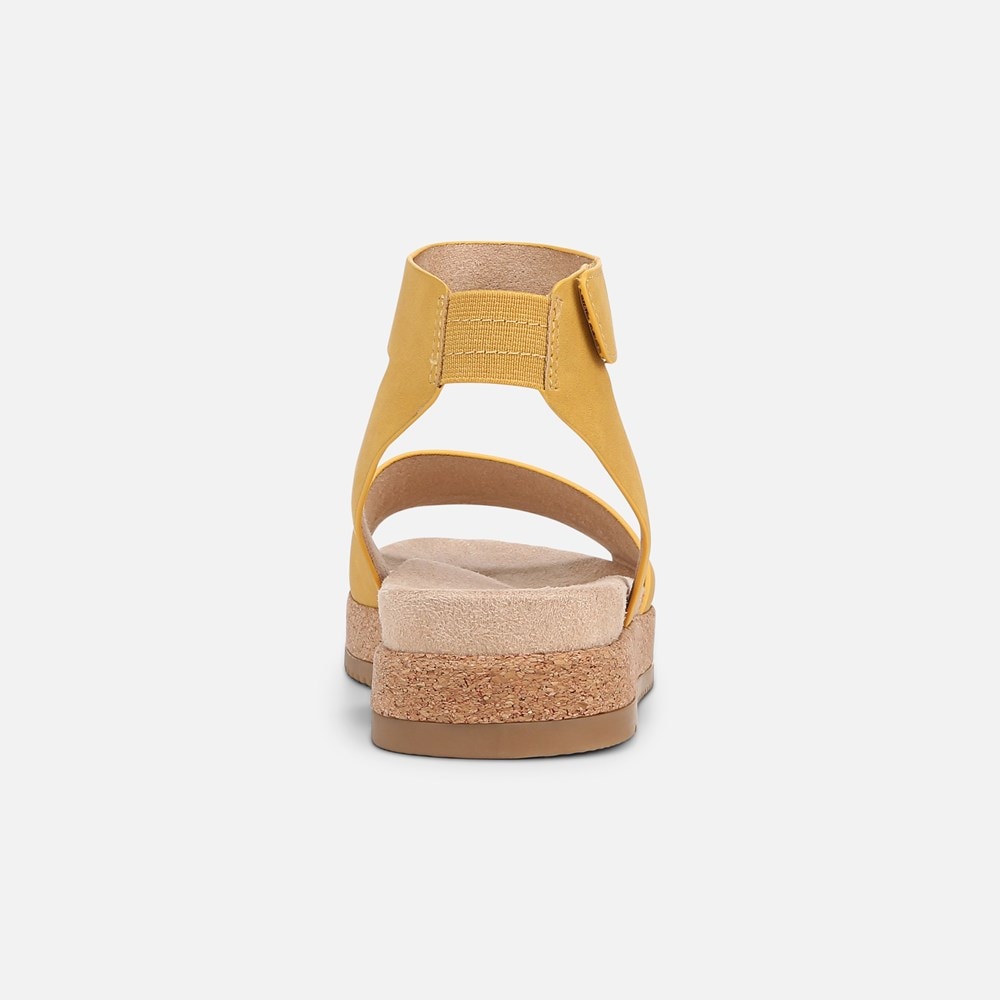 Naturalizer SOUL Deara Sandal - Yellow Faux Leather