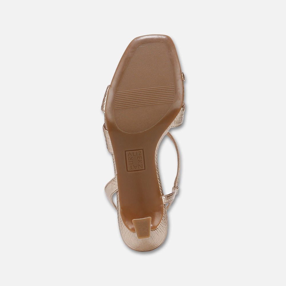 Naturalizer Kieran Strappy Dress Sandal - Rose Gold Faux Leather Naturalizer Kieran Strappy Dress Sandal - Rose Gold Faux Leather
