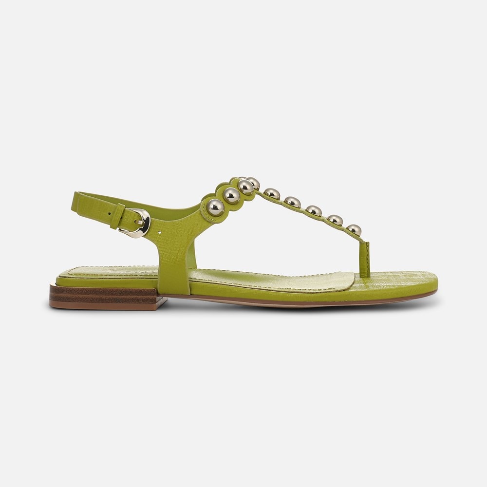Naturalizer 27 EDIT Nara Sandal - Chartreuse Green Leather