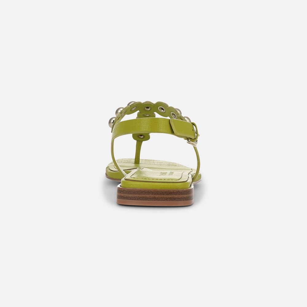 Naturalizer 27 EDIT Nara Sandal - Chartreuse Green Leather