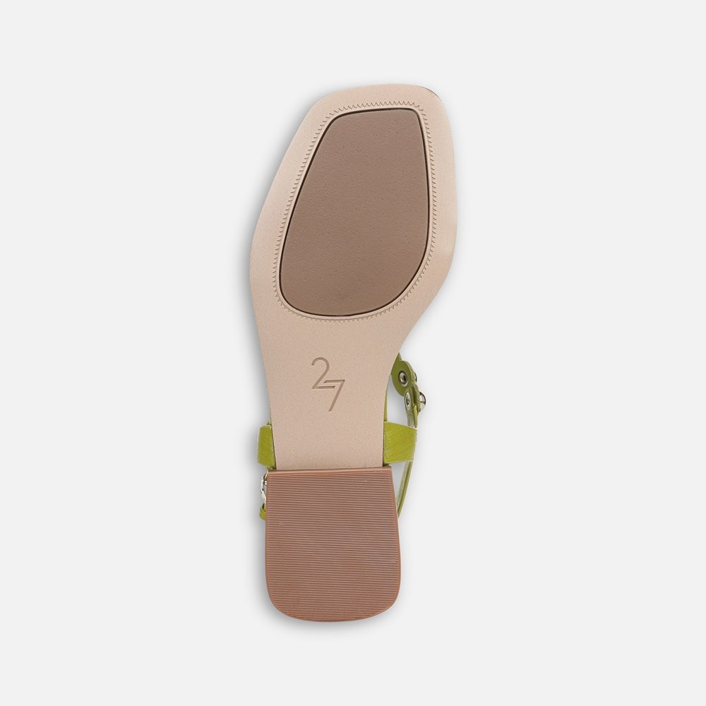 Naturalizer 27 EDIT Nara Sandal - Chartreuse Green Leather