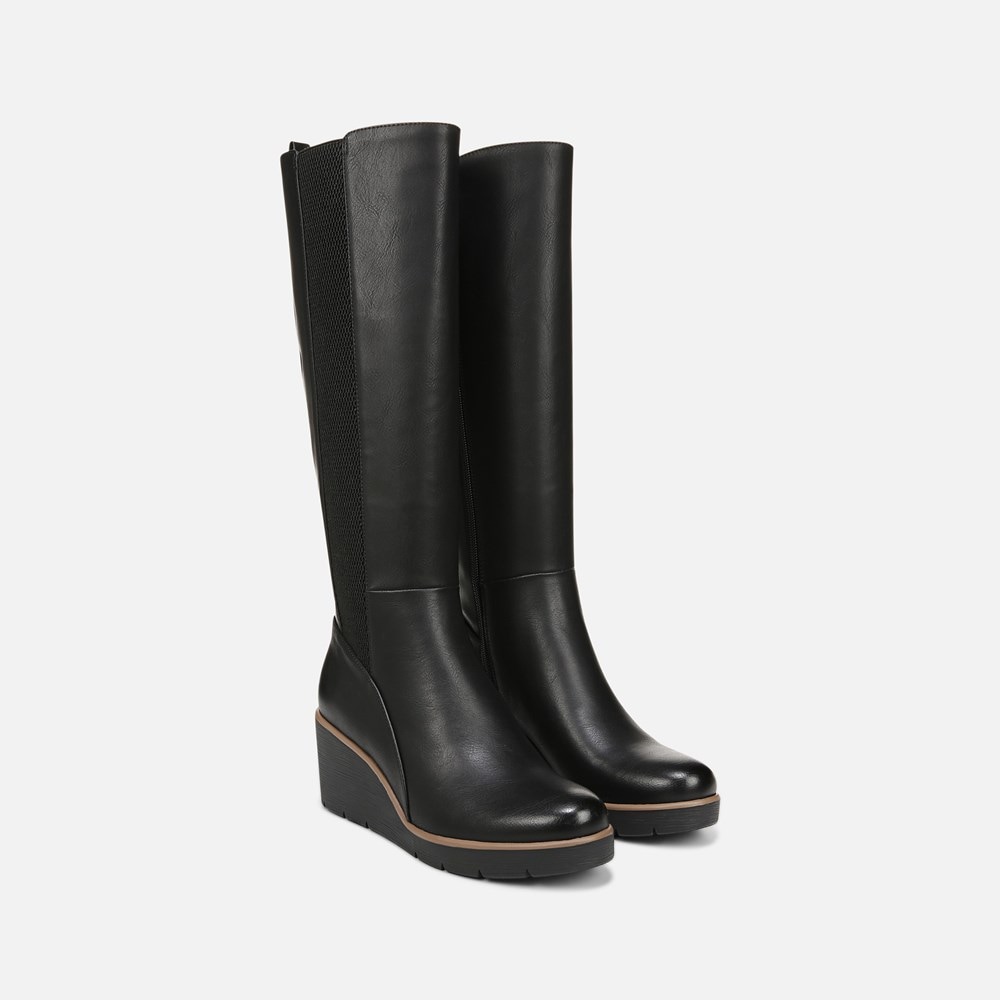Naturalizer SOUL Adrian Knee High Boot - Black Synthetic
