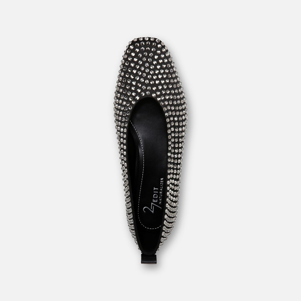 Naturalizer 27 Edit Carla Flat - Black Satin Naturalizer 27 Edit Carla Flat - Black Satin