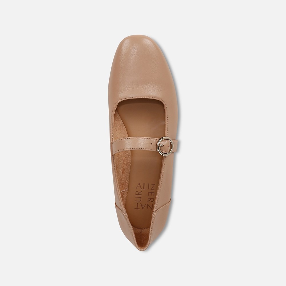 Naturalizer Kelly Mary Jane Flat - Creme Brulee Leather Naturalizer Kelly Mary Jane Flat - Creme Brulee Leather