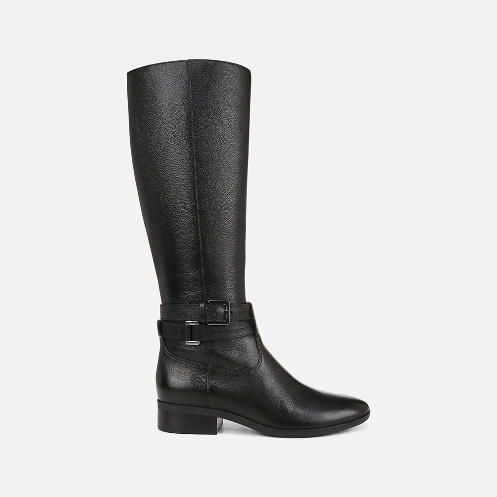 Naturalizer Rory Wide Calf Knee High boot - Black Leather Naturalizer Rory Wide Calf Knee High boot - Black Leather