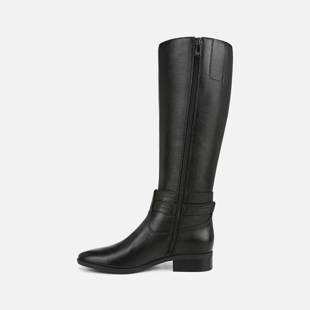 Naturalizer Rory Wide Calf Knee High boot - Black Leather Naturalizer Rory Wide Calf Knee High boot - Black Leather