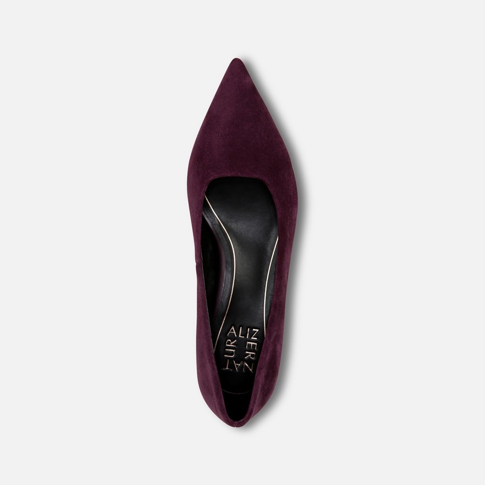 Naturalizer Natalia Kitten Heel - Deep Plum Purple Suede Naturalizer Natalia Kitten Heel - Deep Plum Purple Suede