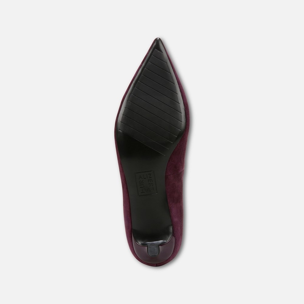 Naturalizer Natalia Kitten Heel - Deep Plum Purple Suede Naturalizer Natalia Kitten Heel - Deep Plum Purple Suede