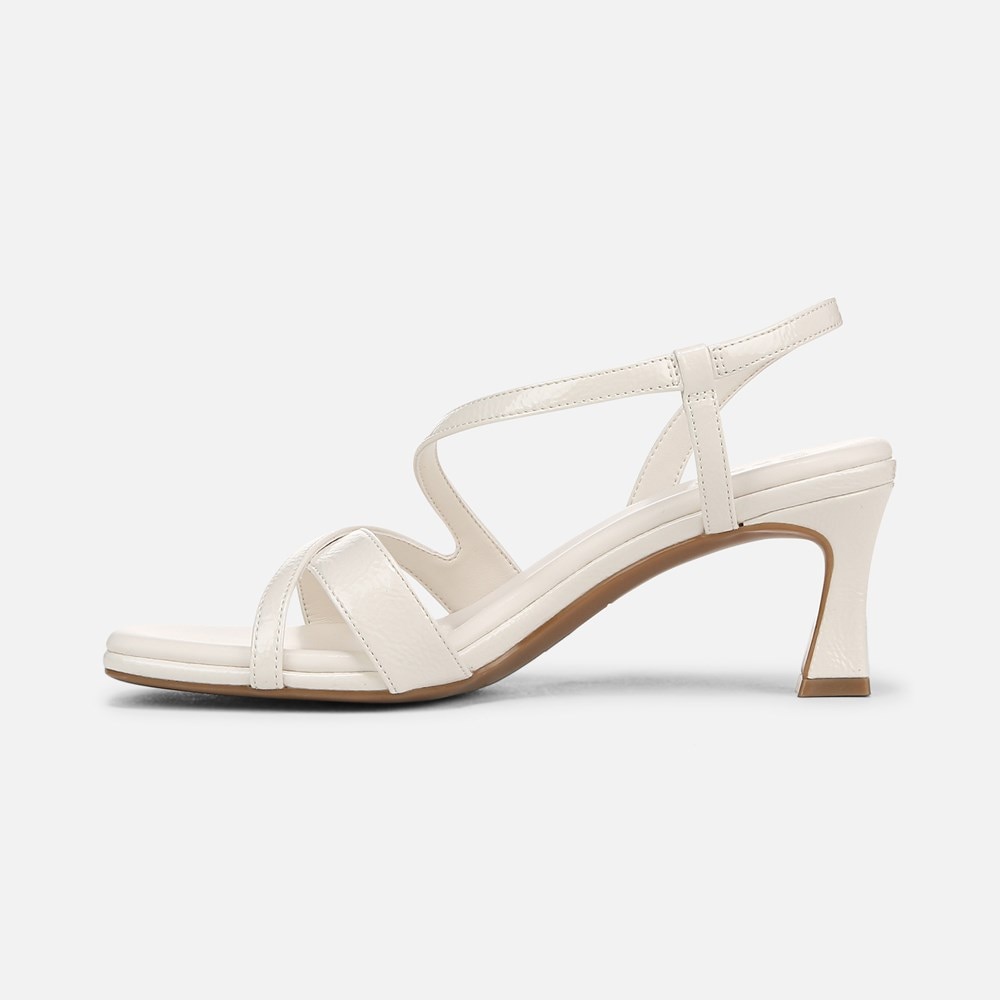 Naturalizer Kieran Strappy Dress Sandal - Warm White Faux Leather Naturalizer Kieran Strappy Dress Sandal - Warm White Faux Leather