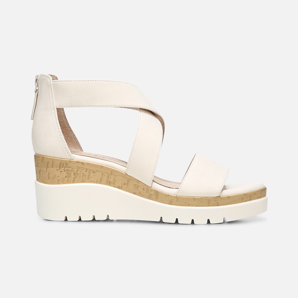 Naturalizer Soul Goodtimes Wedge Sandal - Porcelain Synthetic Naturalizer Soul Goodtimes Wedge Sandal - Porcelain Synthetic