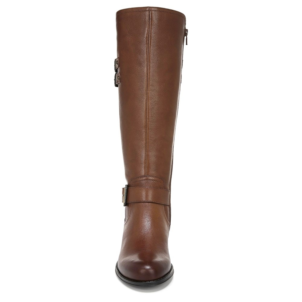 Naturalizer Jessie Wide Calf Knee High Boot - Cinnamon Leather Naturalizer Jessie Wide Calf Knee High Boot - Cinnamon Leather