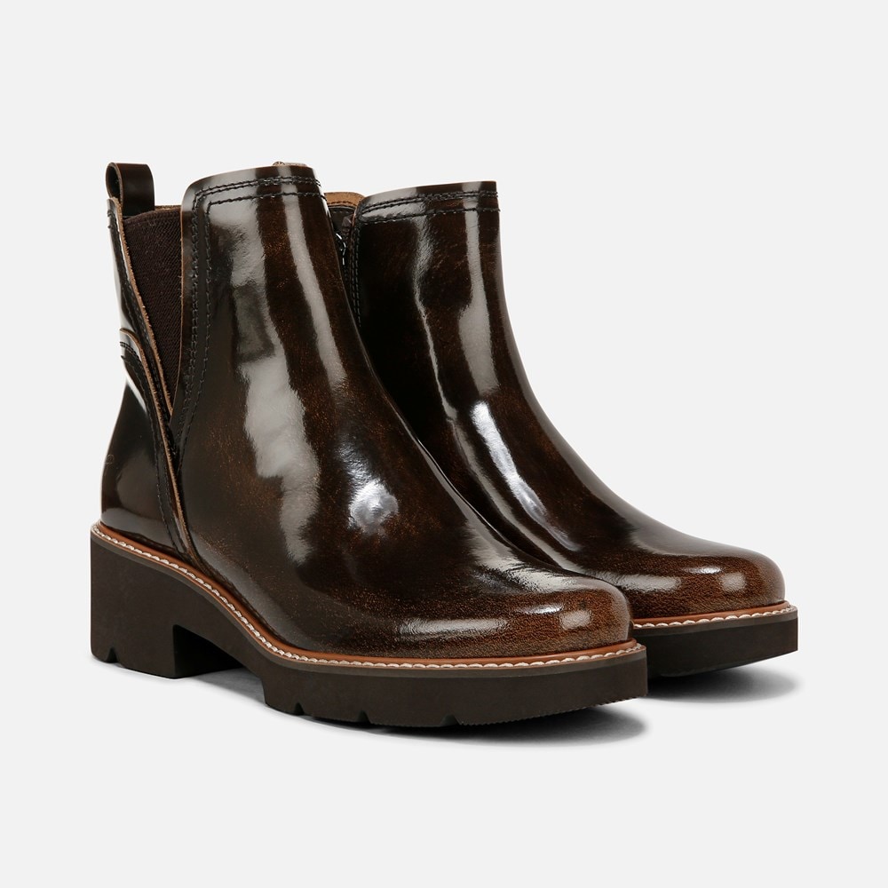 Naturalizer Darry Bootie - English Tea Brown Leather Naturalizer Darry Bootie - English Tea Brown Leather