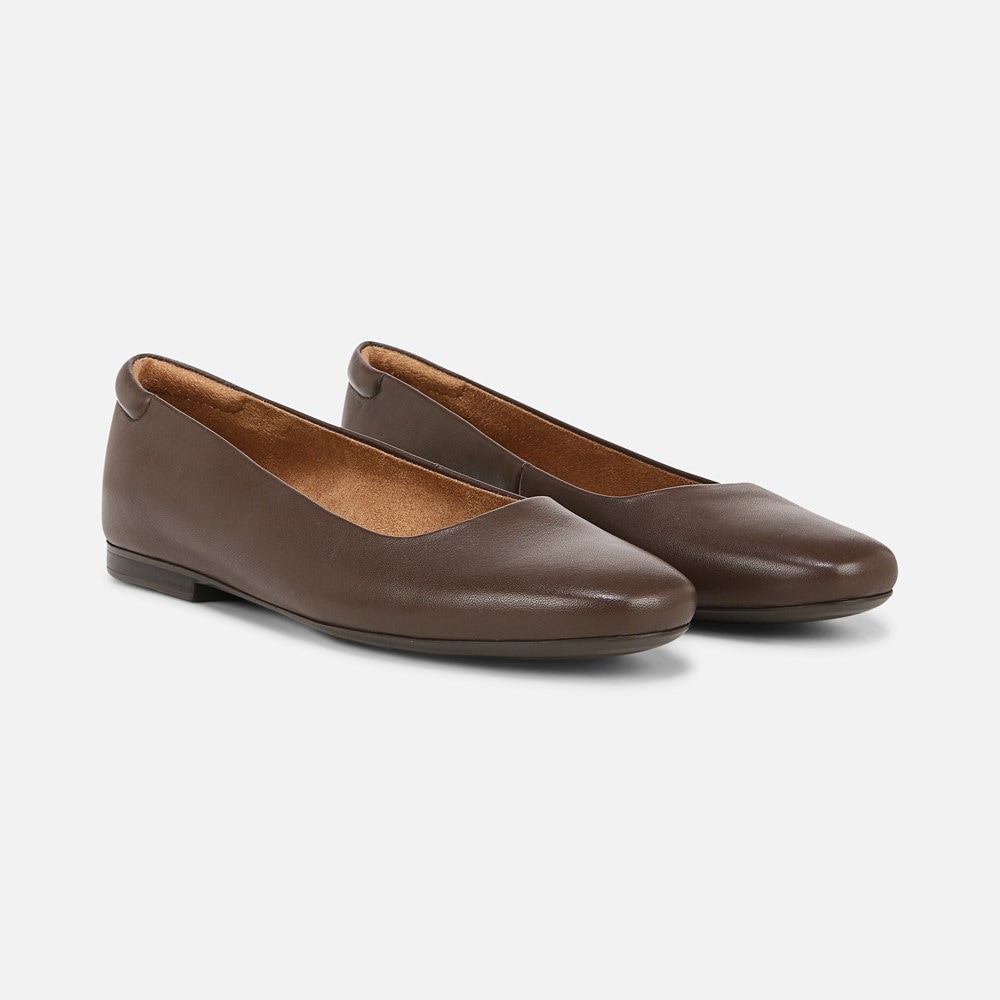 Naturalizer Kelly Ballet Flat - Chocolate Bar Leather Naturalizer Kelly Ballet Flat - Chocolate Bar Leather