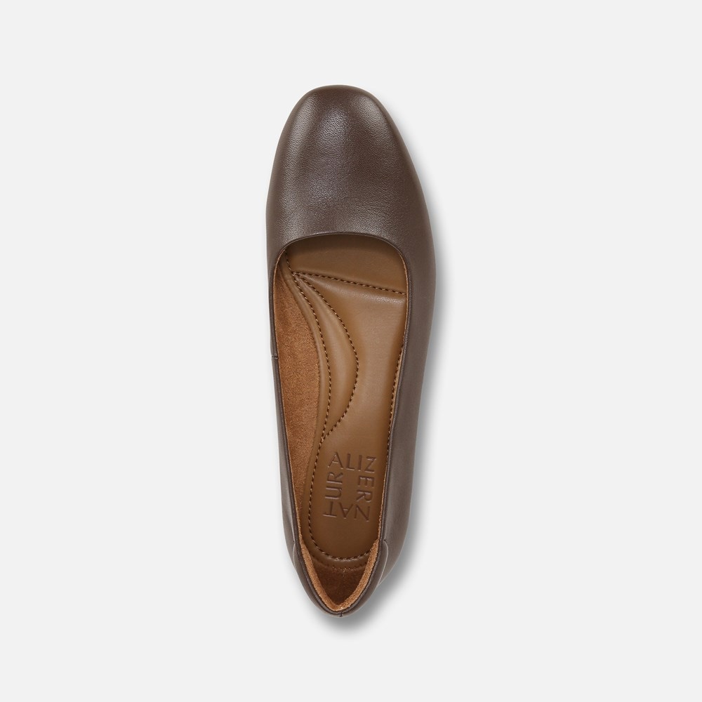 Naturalizer Kelly Ballet Flat - Chocolate Bar Leather Naturalizer Kelly Ballet Flat - Chocolate Bar Leather