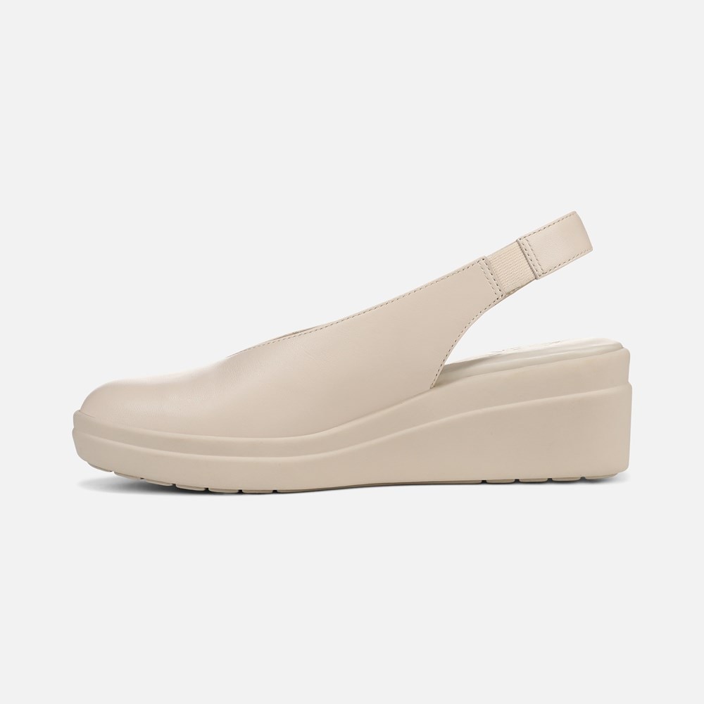 Naturalizer Sutton Slingback Wedge - Porcelain Leather Naturalizer Sutton Slingback Wedge - Porcelain Leather