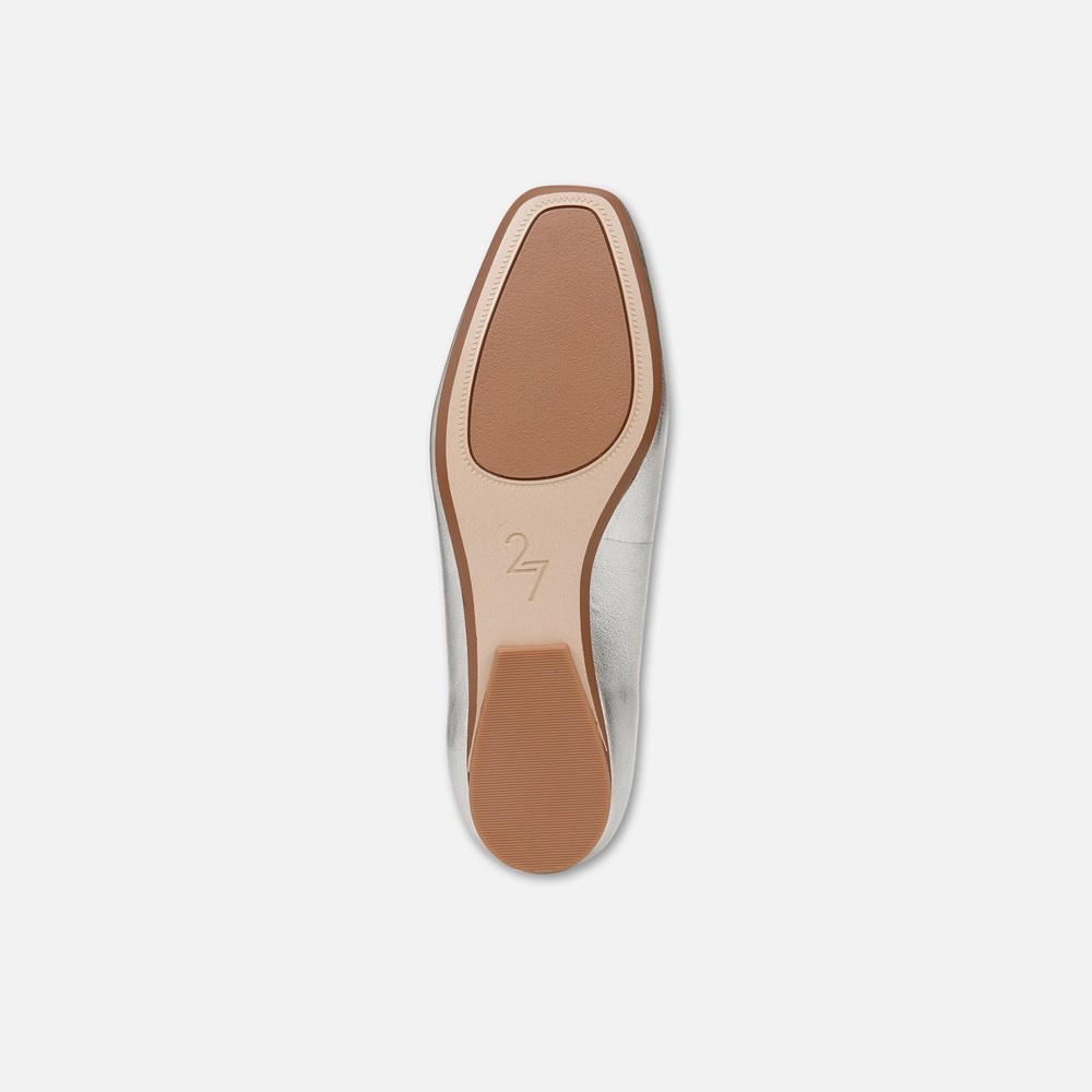 Naturalizer 27 Edit Carla Flat - Silver Leather Naturalizer 27 Edit Carla Flat - Silver Leather