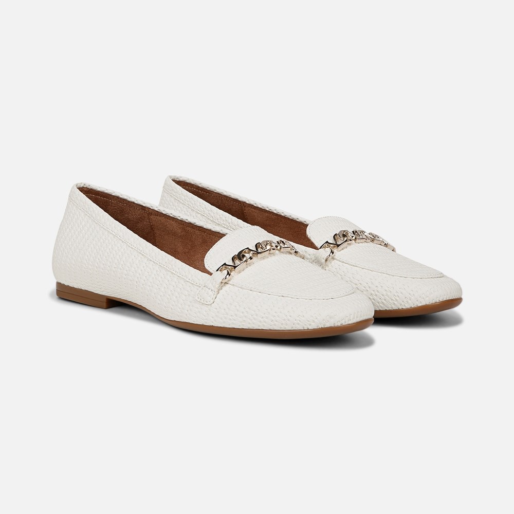 Naturalizer Jemi Loafer - White Woven Fabric Naturalizer Jemi Loafer - White Woven Fabric