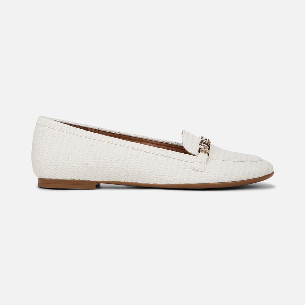 Naturalizer Jemi Loafer - White Woven Fabric Naturalizer Jemi Loafer - White Woven Fabric