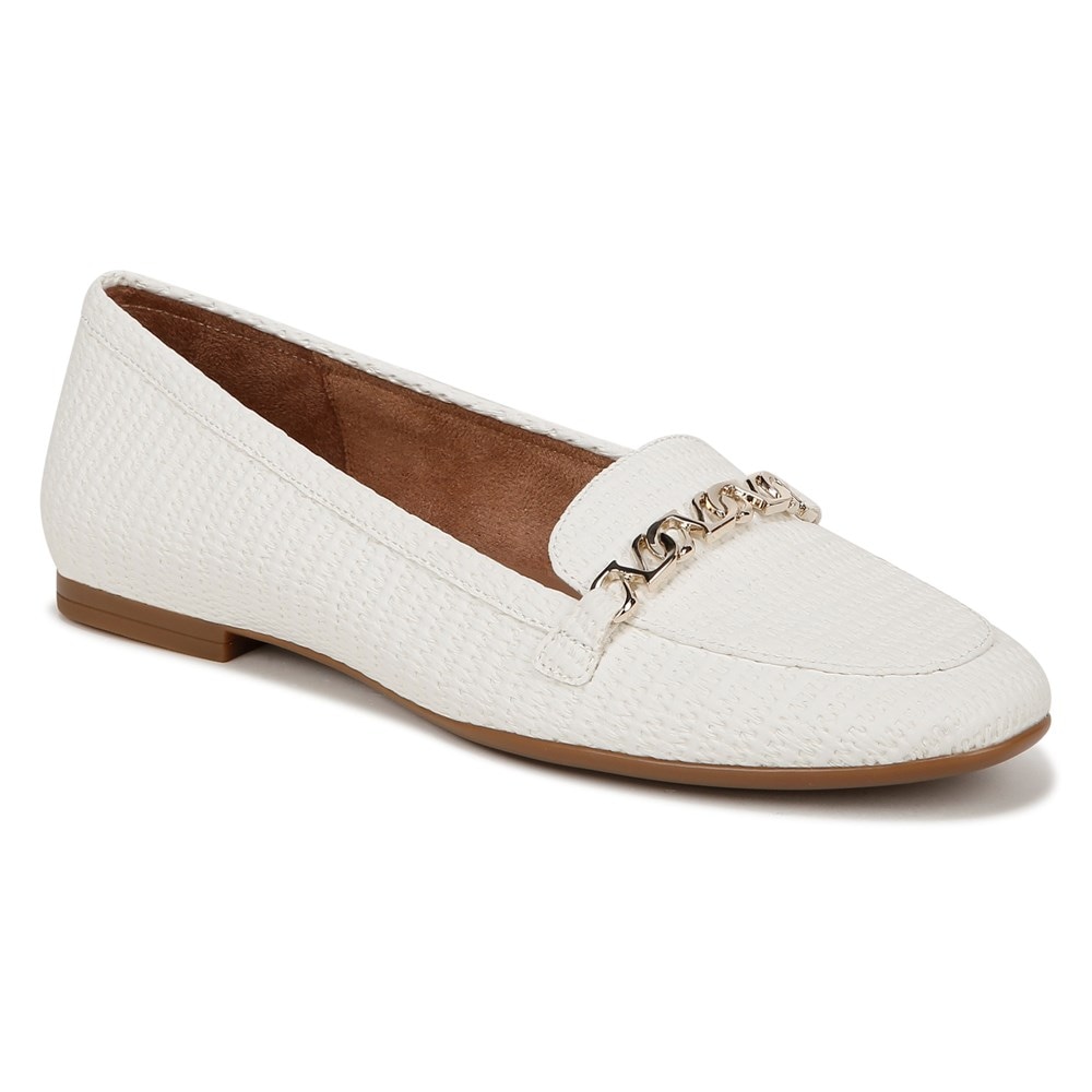 Naturalizer Jemi Loafer - White Woven Fabric Naturalizer Jemi Loafer - White Woven Fabric