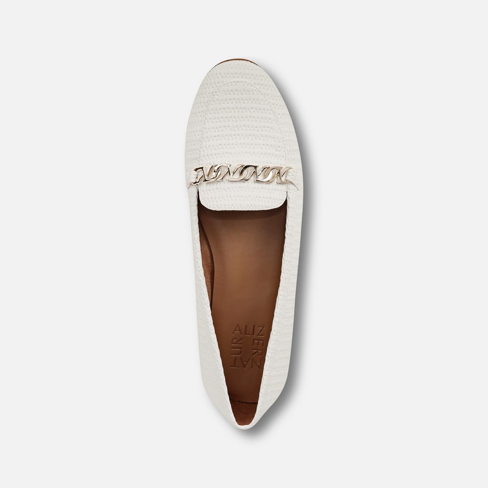 Naturalizer Jemi Loafer - White Woven Fabric Naturalizer Jemi Loafer - White Woven Fabric