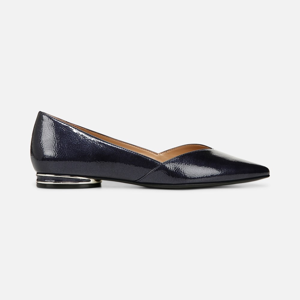 Naturalizer Havana Flat - Midnight Blue Faux Leather Naturalizer Havana Flat - Midnight Blue Faux Leather