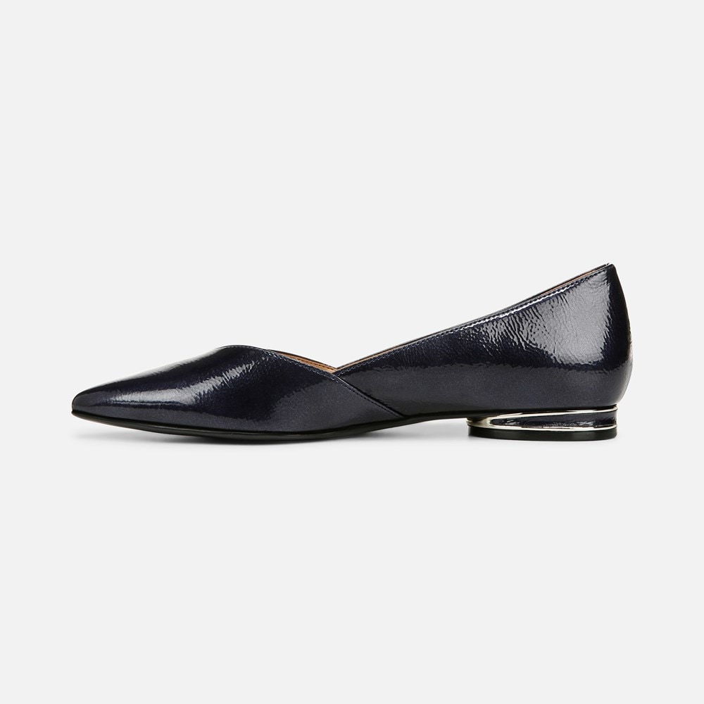 Naturalizer Havana Flat - Midnight Blue Faux Leather Naturalizer Havana Flat - Midnight Blue Faux Leather