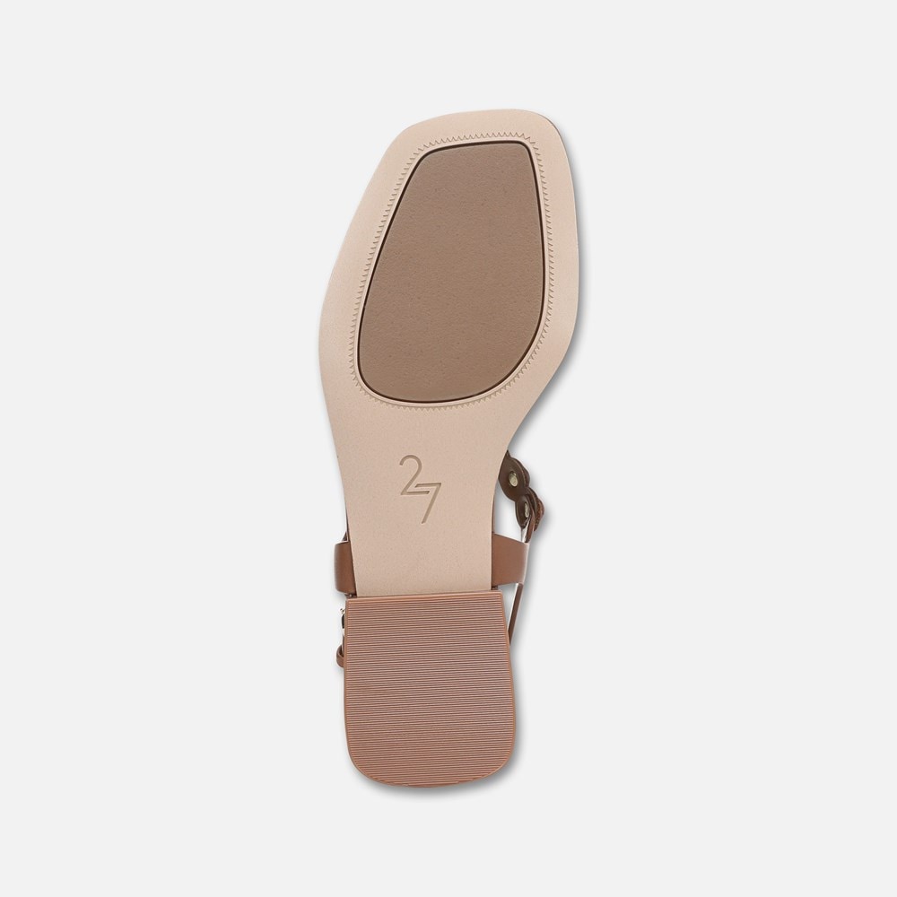 Naturalizer 27 EDIT Nara Sandal - English Tea Brown Leather Naturalizer 27 EDIT Nara Sandal - English Tea Brown Leather