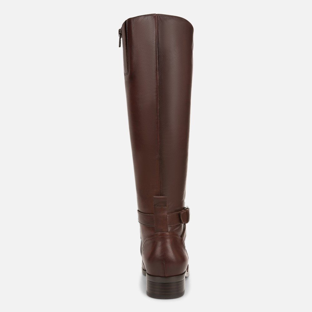 Naturalizer Rena Wide Calf Riding Boot - Chocolate Brown Leather Naturalizer Rena Wide Calf Riding Boot - Chocolate Brown Leather